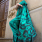 Classic Satin Rama Print Saree