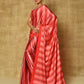 Classic Satin Red Digital Print Saree