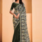 Trendy Saree Crepe Silk Satin Green Embroidered Saree