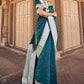 Classic Banarasi Silk Satin Silk Teal Weaving Saree