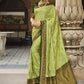 Classic Satin Silk Green Weaving Saree
