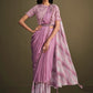 Trendy Saree Satin Silk Pink Embroidered Saree