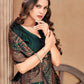 Classic Satin Silk Green Woven Saree