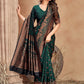 Classic Satin Silk Green Woven Saree