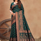 Classic Satin Silk Green Woven Saree