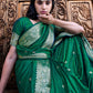 Trendy Saree Satin Silk Green Weaving Saree