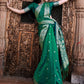 Trendy Saree Satin Silk Green Weaving Saree