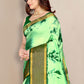Contemporary Silk Sea Green Patch Border Saree