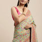 Classic Cotton Silk Sea Green Woven Saree