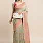 Classic Cotton Silk Sea Green Woven Saree