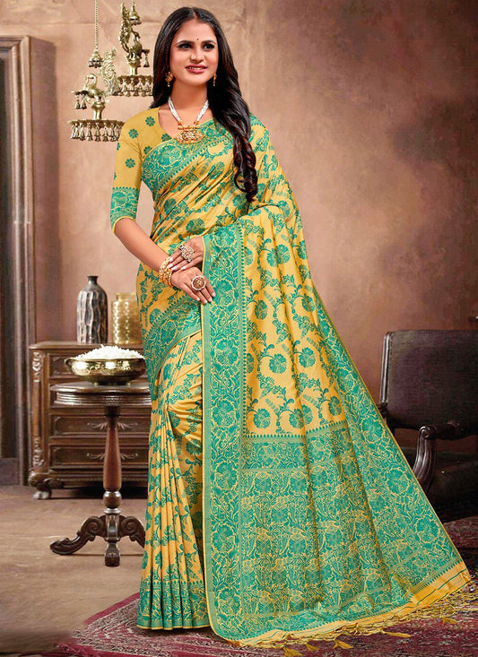 Contemporary Silk Sea Green Weaving Saree