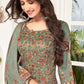 Salwar Suit Cotton Sea Green Mirror Salwar Kameez