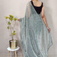 Trendy Saree Net Sea Green Sequins Saree