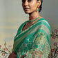 Contemporary Brasso Sea Green Fancy Work Saree