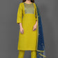 Pant Style Suit Blended Cotton Sea Green Embroidered Salwar Kameez