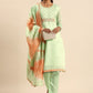 Salwar Suit Silk Sea Green Embroidered Salwar Kameez