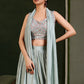 Trendy Saree Imported Sea Green Embroidered Saree