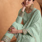 Salwar Suit Silk Sea Green Embroidered Salwar Kameez