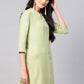 Casual Kurti Rayon Viscose Sea Green Plain Kurtis