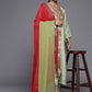 Salwar Suit Silk Sea Green Print Salwar Kameez