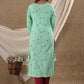 Salwar Suit Cotton Sea Green Print Salwar Kameez