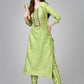 Casual Kurti Rayon Sea Green Embroidered Kurtis