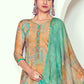 Salwar Suit Cotton Sea Green Digital Print Salwar Kameez