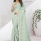 Trendy Saree Silk Sea Green Diamond Saree