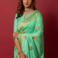 Contemporary Silk Sea Green Woven Saree