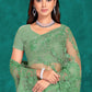 Traditional Saree Net Sea Green Embroidered Saree