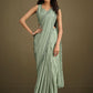 Classic Crepe Silk Sea Green Embroidered Saree