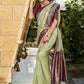 Traditional Saree Silk Sea Green Fancy Work Saree