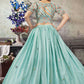 Lehenga Choli Art Silk Sea Green Embroidered Lehenga Choli