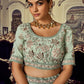 Lehenga Choli Net Sea Green Dori Work Lehenga Choli