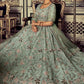 Lehenga Choli Net Sea Green Dori Work Lehenga Choli