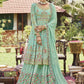 Lehenga Choli Georgette Sea Green Digital Print Lehenga Choli