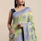 Contemporary Cotton Sea Green Woven Saree