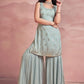 Salwar Suit Georgette Aqua Blue Sequins Salwar Kameez