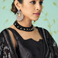 Contemporary Silk Black Embroidered Saree