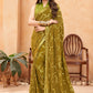 Classic Faux Georgette Green Sequins Saree