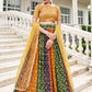 Lehenga Choli Faux Georgette Multi Colour Embroidered Lehenga Choli