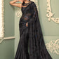 Contemporary Georgette Grey Embroidered Saree