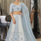 Lehenga Choli Georgette Multi Colour Embroidered Lehenga Choli