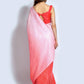 Shaded Saree Georgette Red Sequins Saree