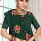 Classic Georgette Green Embroidered Saree