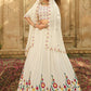 Lehenga Choli Georgette Off White Embroidered Lehenga Choli