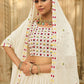 Lehenga Choli Georgette Off White Embroidered Lehenga Choli