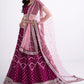 Lehenga Choli Georgette Magenta Embroidered Lehenga Choli