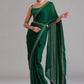 Contemporary Georgette Green Diamond Saree