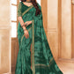 Classic Cotton Viscose Green Patch Border Saree